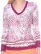 Пуловер розовый в принт | 2627844 | фото 3