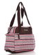 Текстильна дорожня сумка в смужку комбінованого кольору | 2794072 | фото 3