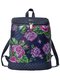 Рюкзак темно-синій в квіти | 2854978
