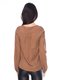 Блуза коричневая с воланом | 159483 | фото 2