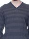 Пуловер сіро-синій в смужку | 1353609 | фото 3