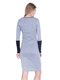 Сукня світло-сіра з двоколірним рукавом | 1443412 | фото 2