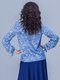 Блуза голубая в цветочный принт | 1752533 | фото 3