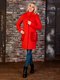 Пальто красное с вязаной отделкой | 2981100 | фото 2