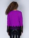 Блуза фиолетовая с кружевом | 3086316 | фото 2
