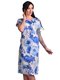 Сукня синьо-біла з квітковим принтом | 3178239 | фото 2