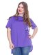 Блуза фиолетовая с асимметричным низом | 3234375