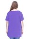 Блуза фиолетовая с асимметричным низом | 3234375 | фото 2