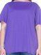 Блуза фиолетовая с асимметричным низом | 3234375 | фото 3