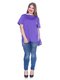 Блуза фіолетова  з асиметричним низом | 3234375 | фото 4