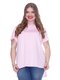 Блуза нежно-розовая с асимметричным низом | 3246638