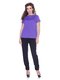 Блуза фіолетова  з асиметричним низом | 3234374 | фото 4