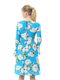 Сукня блакитна в квітковий принт | 3321984 | фото 4