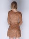 Платье коричневое с вышивкой | 3010617 | фото 2