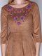 Сукня коричнева з вишивкою | 3010617 | фото 3
