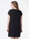 Платье черно-малинового цвета в комбинированный принт | 3421651 | фото 2