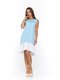 Сукня біло-блакитна | 3474951