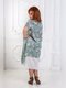 Сукня кольору хакі з принтом | 3477664 | фото 2