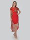 Платье красное с цветочным принтом | 3498278 | фото 2