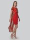 Платье красное с цветочным принтом | 3498278 | фото 3