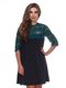 Сукня чорно-смарагдового кольору | 3086326
