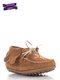 Ботинки коричневые с вышивкой | 3058769