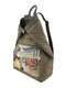 Рюкзак кольору хакі з принтом | 3567391 | фото 3