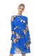 Сукня синя в квітковий принт | 3462375 | фото 2