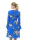 Сукня синя в квітковий принт | 3462375 | фото 4