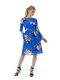 Сукня синя в квітковий принт | 3462375 | фото 6
