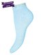 Носки голубые с цветочным рисунком | 2138220