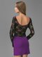 Платье фиолетово-черное | 3191157 | фото 4