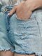Шорты светло-голубые джинсовые | 3638493 | фото 5