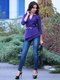 Блуза темно-фиолетовая | 3692781 | фото 5