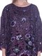 Сукня фіолетова в принт | 3733706 | фото 3