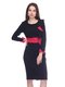 Платье черно-розовое | 3752050