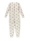 Человечек-пижама молочного цвета с принтом | 3755696 | фото 2