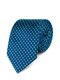 Краватка синя в принт | 3800800