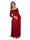 Платье бордовое для беременных и кормящих | 3853856 | фото 3