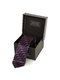 Краватка фіолетова з абстрактним принтом | 3866479