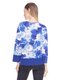 Блуза синя в квітковий принт | 3858922 | фото 2