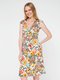 Сукня кольору хакі в квітковий принт | 3646706 | фото 2