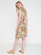 Сукня кольору хакі в квітковий принт | 3646706 | фото 3