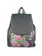 Рюкзак чорний в квітковий принт | 3901879 | фото 2