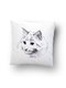 Подушка з яскравим принтом «Котик» (45х45 см) | 3944432