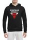 Худі чорна з принтом Chicago Bulls | 3693809 | фото 3