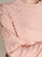 Джемпер розовый с жемчугом | 4118889 | фото 3