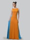 Сукня гірчично-синього кольору з контрастними вставками | 4142243 | фото 4