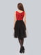 Платье черно-красное | 4090676 | фото 6