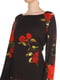 Сукня чорна з квітковим принтом | 4118285 | фото 3